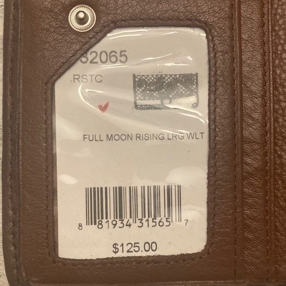 NWT Brighton Dark Brown Embossed Leather Wallet - Picture 3 of 16